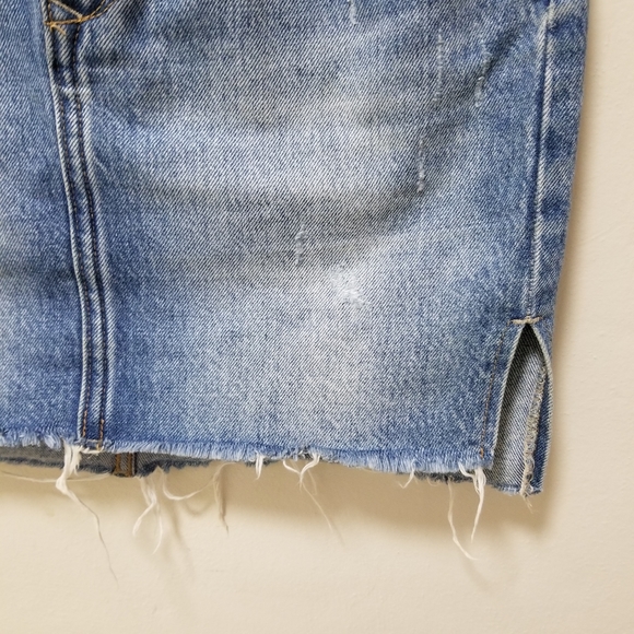 Lovers Friends Mini Skirt Elijah Cut Out Denim 26 - Picture 6 of 16